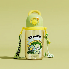 Botella de agua infantil con diseño de ballena, fuente de buceo - Vaso antiderrame de Tritan (varios tamaños y colores)